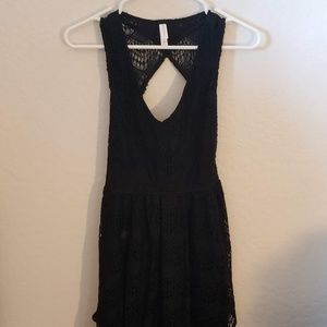 Lacey V-neck Mini Dress